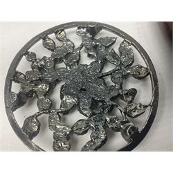 Two Mauchline ware boxes, comprising case modelled as a book depiciting The Ancient Entrance Gate, Stirling Castle, and lidded jar depicting Hythe Church, The Crypt, together with Russian lacquer box and other wood pot pourri bowl