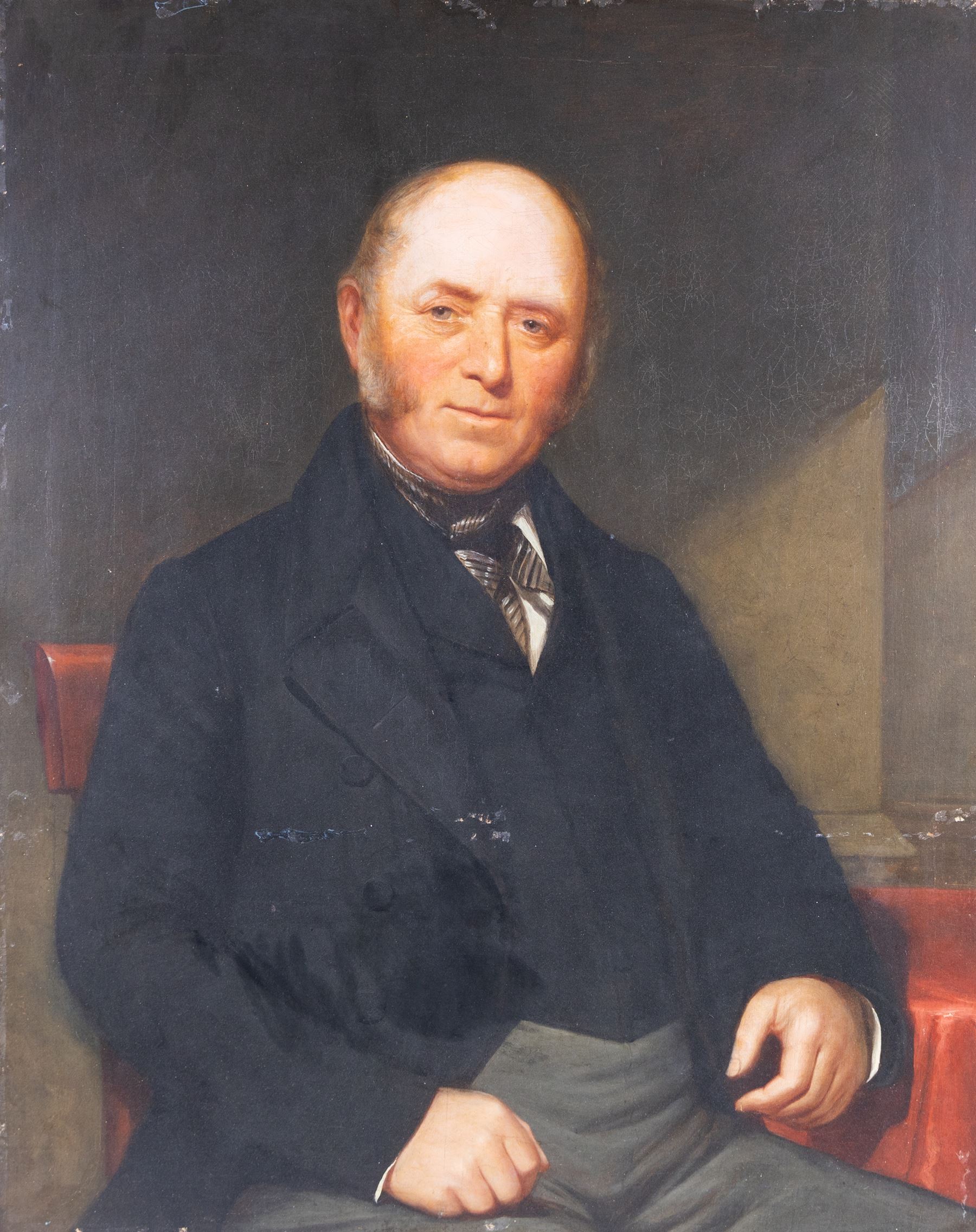 Manner of William Moore I (British 1790-1851): Portrait of a Gentleman, oil on canvas unsigned, in gilt frame, 90cm x 72cm, including frame 116cm x 98cm 