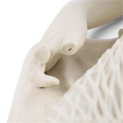 Parian porcelain figure Mending the Net, impressed 