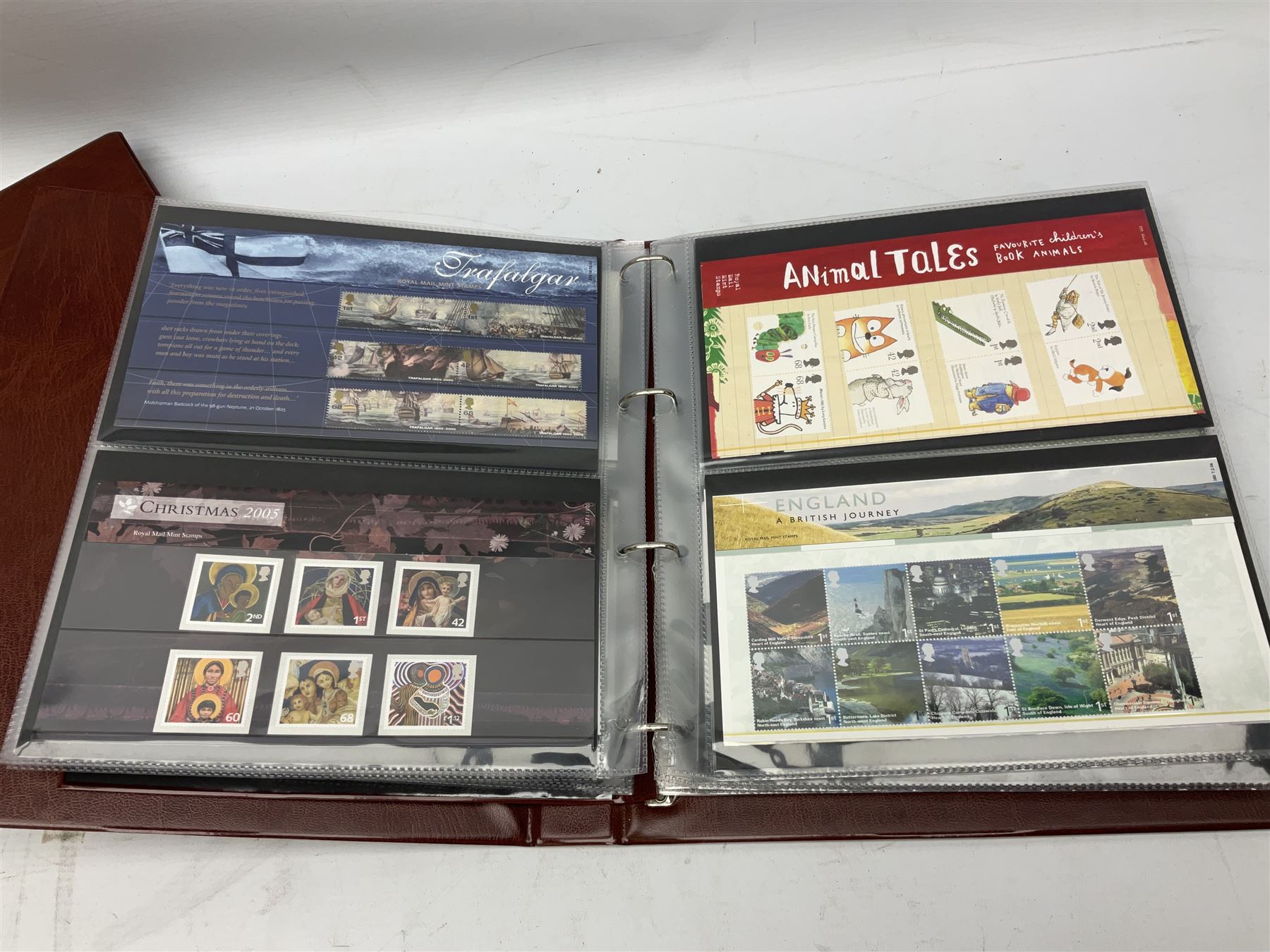 Queen Elizabeth II mint decimal stamps, in presentation packs including