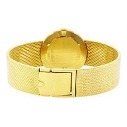 Rolex Cellini gentleman's 18ct gold manual wind wristwatch, circa 1981, Ref. 4309, Cal. 1601, case No. 6919854, silvered dial with baton hour markers, on integral 18ct gold bracelet, hallmarked