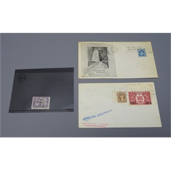  Queen Victoria 1897 Canada used two dollars S.G. 137, George VI 1939 first day cover and Queen Elizabeth II 1948 cover  