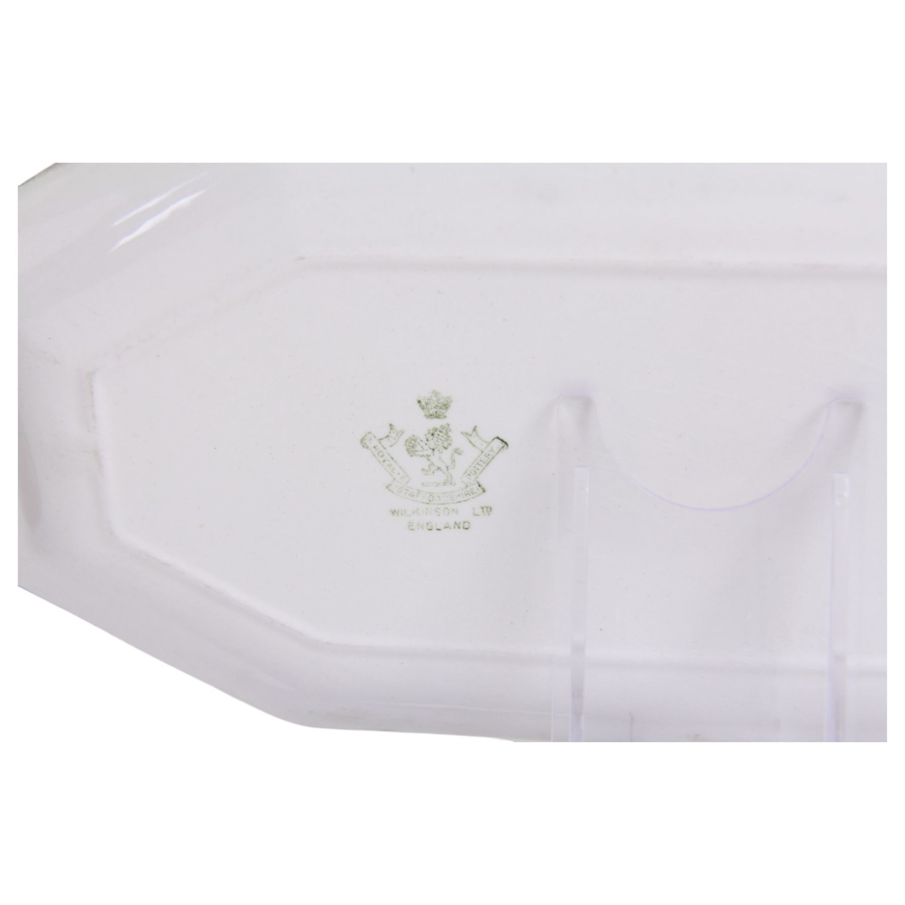 Wilkinson Pottery, rectangular dish in Original Bizarre pattern, with printed mark beneath, L30cm 