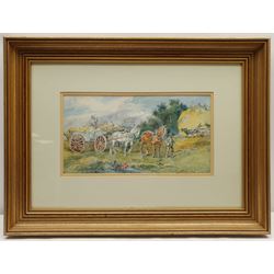 Harden Sidney Melville (British 1824-1894): 'Harvest Time', watercolour signed 26cm x 33cm 
Provenance: with the William Sissons Gallery Helmsley, label verso