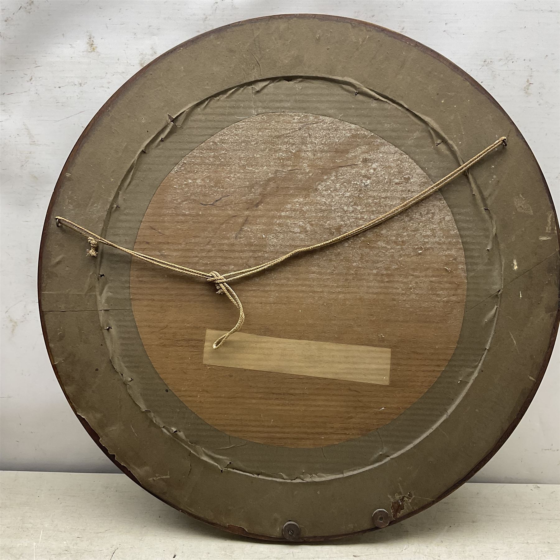 After William Henry Margetson (British 1861-1940): 'Flowers of the Field' and 'The Sea Hath its Pearls', pair of circular prints in matching frames, prints 50cm x 50cm, frames overall 67.5cm x 67.5cm (2)