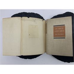 John Steinbeck; Of Mice and Men, first edition, second printing, New York: Covici Friede, 1937, 2nd printing with 'loosely' to page 9 and The Moon is Down, fist edition, Windmill Press, Surrey 1942
