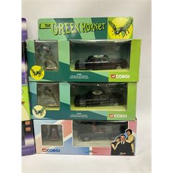 Corgi etc - seventeen TV/Film related die-cast models including Lock Stock & Two Smoking Barrels, The New Avengers, The Green Hornet, Fast & Furious, The Avengers, Starsky & Hutch, Knight Rider, Dads Army, Transformers, Power Rangers, Ghostbusters etc; all boxed (17)