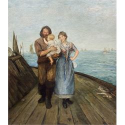 Thomas Alexander Ferguson Graham (Scottish 1840-1906): 'A Fisherman’s Care', oil on canvas signed and dated 1882, 96cm x 83cm 
Provenance: private collection, purchased David Duggleby Ltd Whitby 10th September 2007 Lot 43; exh. Royal Scottish Academy 1882 No. 364, where sold for £180