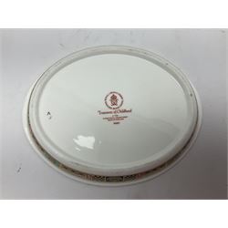 Royal Crown Derby Treasures of Childhood cabaret set, comprising tray, milk jug, sucrier, teacup and saucer, together with two Royal Crown Derby Treasures of Childhood paperweights Fleur and Ragdoll Sailor and Teddy bear paperweight, all paperweights are without stoppers