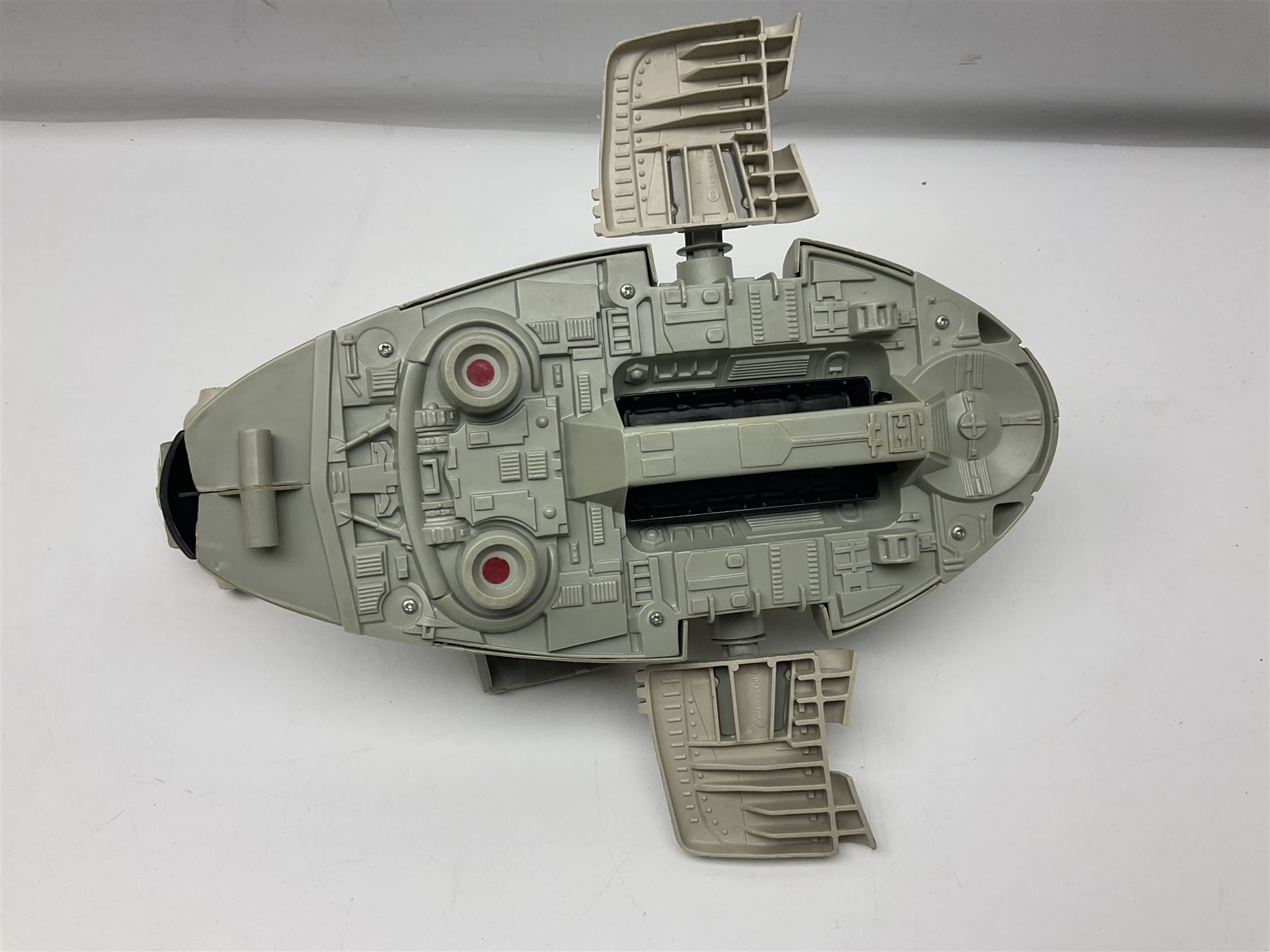 Star Wars - three space vehicles comprising B-Wing fighter and large Millenium Falcon space ship; both with instructions; and Boba Fett Slave 1; all unboxed (3)