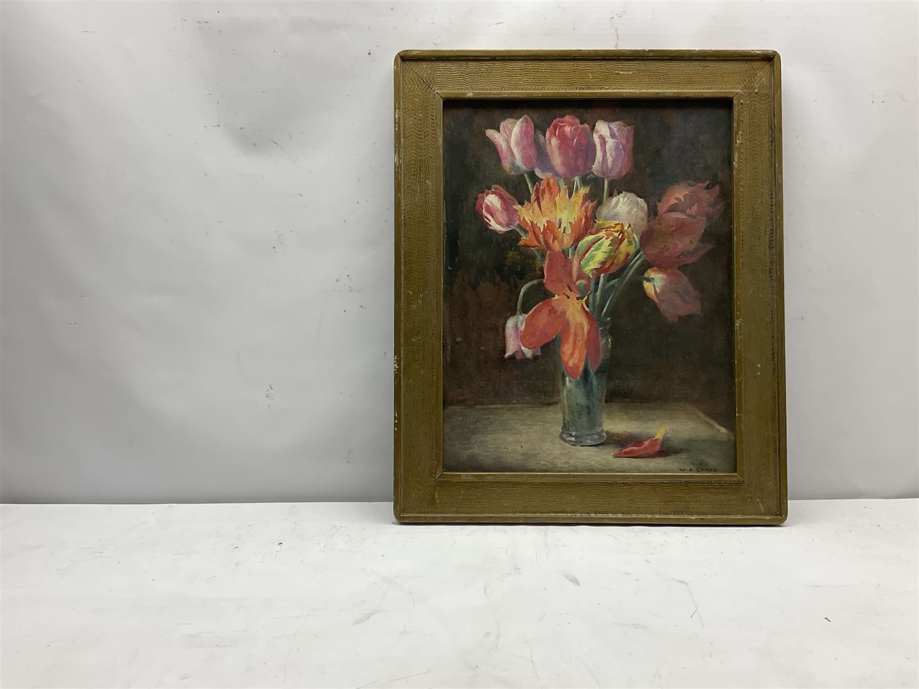 William Arthur Chase (British 1878-1944): Still Life of Tulips, watercolour signed 45cm x 35cm