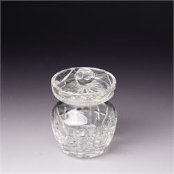 Waterford Crystal 'Pompeii' vase, boxed, H15cm, a Waterford 'Archive' vase, boxed, H18cm, and a collection of other Waterford items, including an ashtray, cake slice, and covered pot (5)