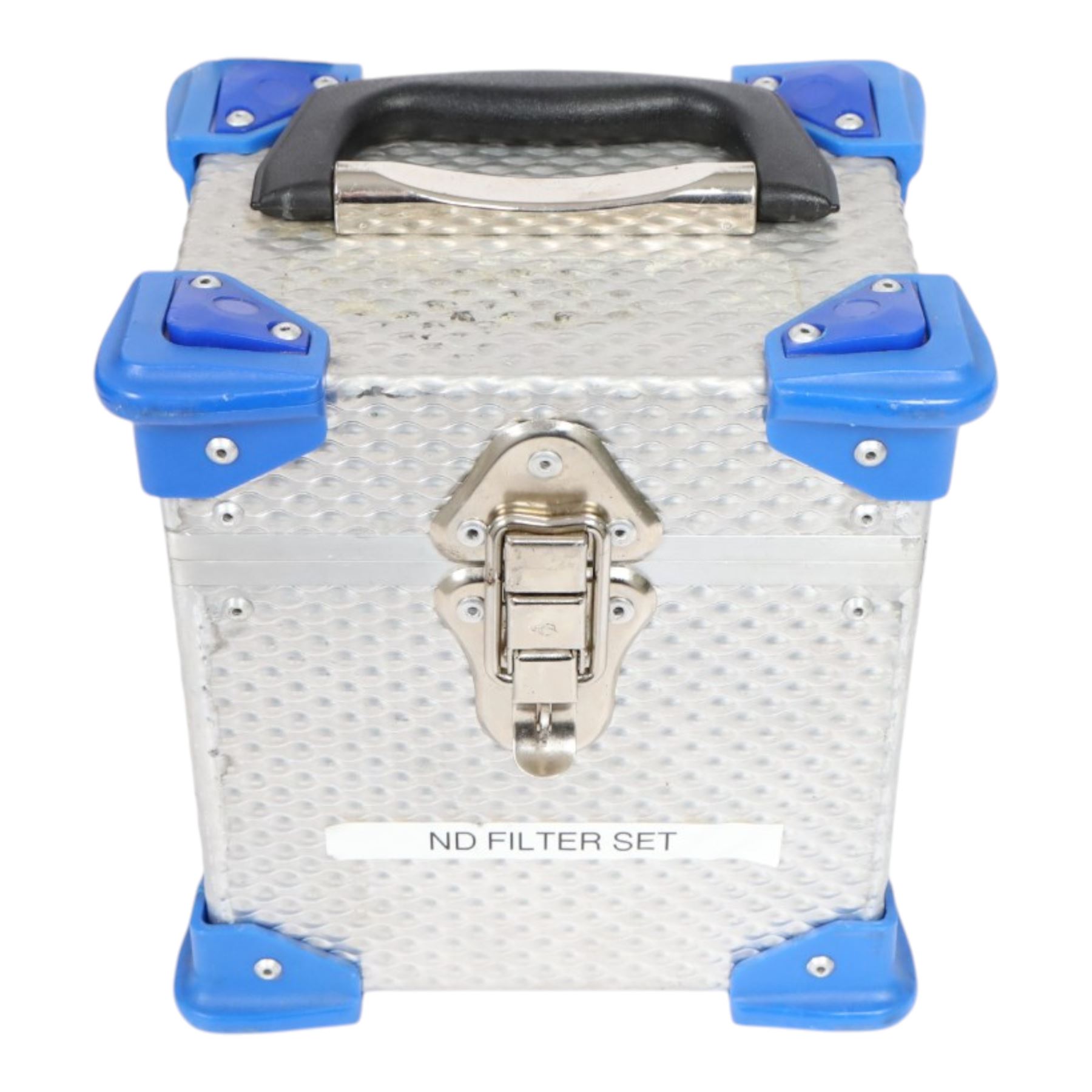 Set of ten 4x5.65 inch filters, comprising seven LEE ProGlass Cine ND filters from 1-7 stops, one Nisi optical flat and two Schneider true-pol polarisers, in flight case with pouches and Tiffen 4x4 filter tray