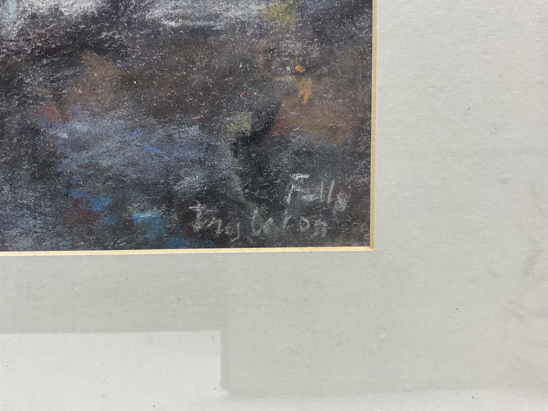 Herbert Whone (Northern British 1925-2011): 'Ingleton Falls', pastel signed titled and dated 2001, 62cm x 49cm