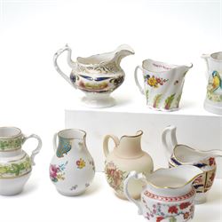Set of twelve Worcester Historical Jug Collection together with additional Rail and Chain, Blush Ivory and Kingfisher Barrel  pattern jugs, boxed (15)