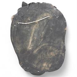 Galea Belinscaia (Yorkshire Contemporary): Stoneware garden ornament of 'The Green Man', signed to base H34cm 