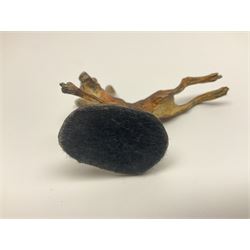 Michael Storey (British 1948-): 'Running Hare', bronze of a hare, H7cm, L10cm 