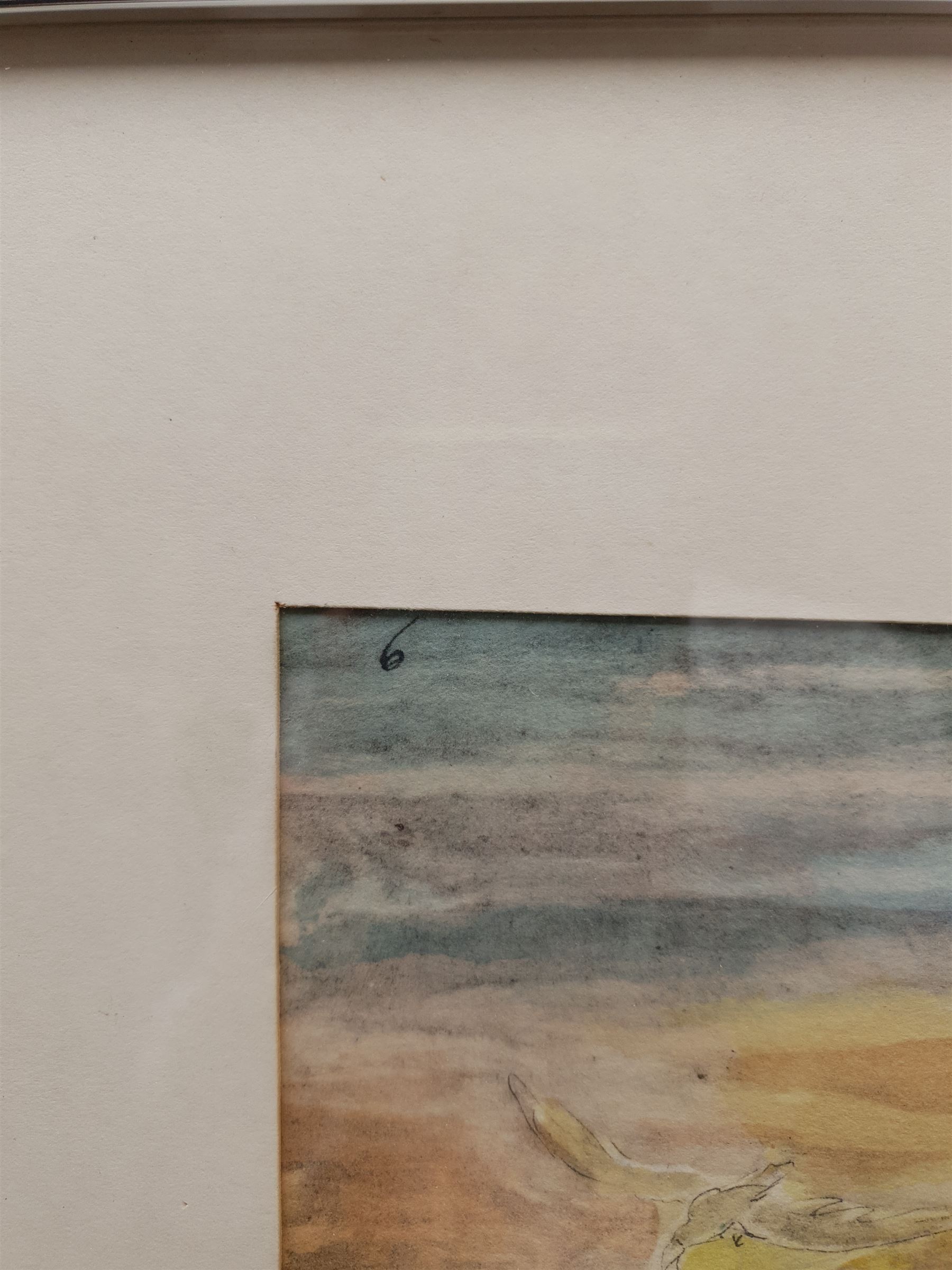 English School (Early 20th century): 'Ode on a Distant Prospect [of Eton College]', typewritten poem surrounded by a hand-coloured print of mythical figures unsigned 40cm x 32cm