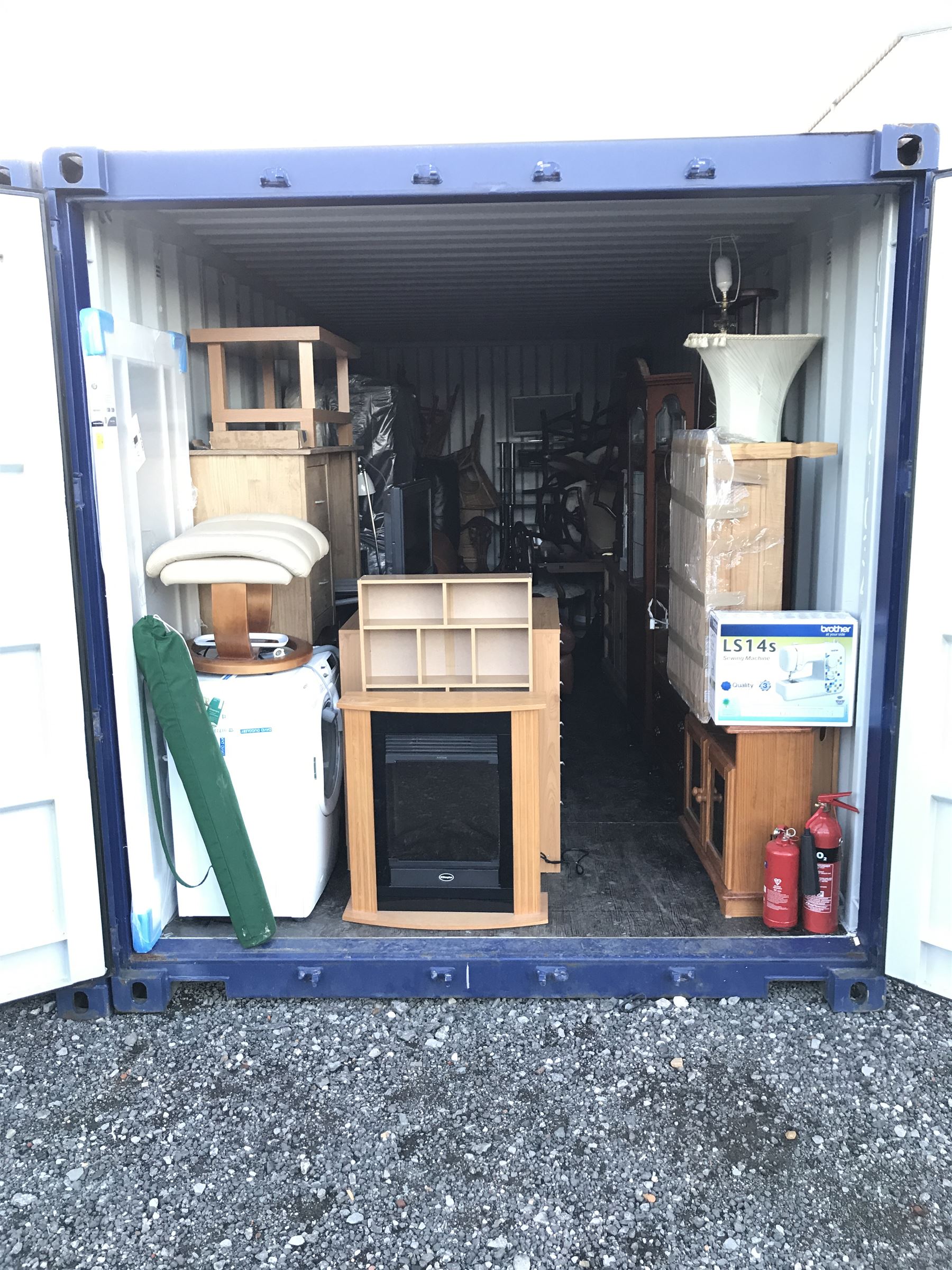 Container Contents Auction - entire container contents to include washing machine, sofas and chairs, pine chest, chairs, and much more. Location: Duggleby Storage, Scarborough Business Park YO11 3TX Viewing: Strictly by appointment call 01723 507111. Please note: all contents must be removed by Friday 26th February, items not collected by this time will be disposed of or resold on behalf of David Duggleby Ltd. This does not include the container.
