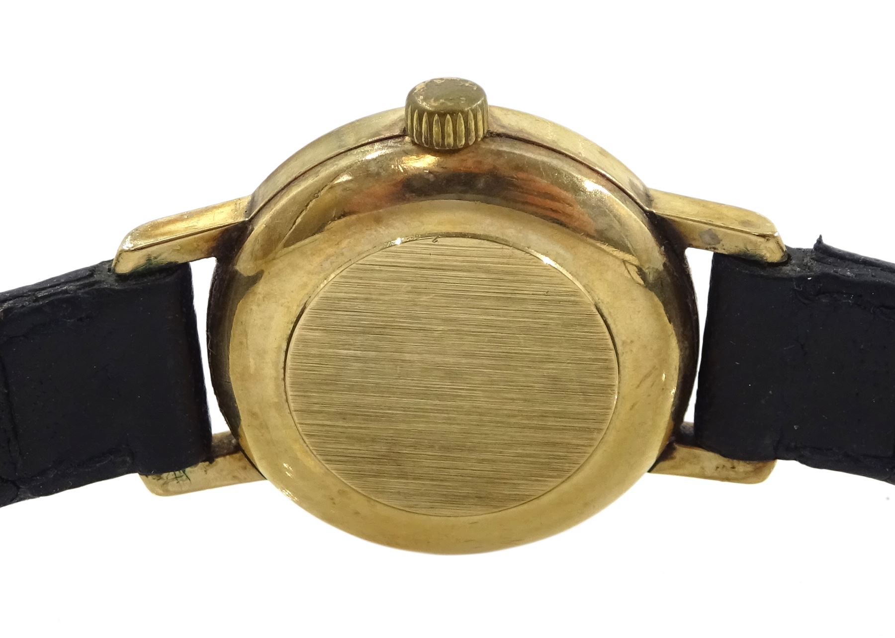 Garrard gentleman's 9ct gold quartz wristwatch, with date aperture and