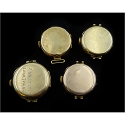  Rolex gold ladies wristwatch and three other gold wristwatches, all hallmarked 9ct   