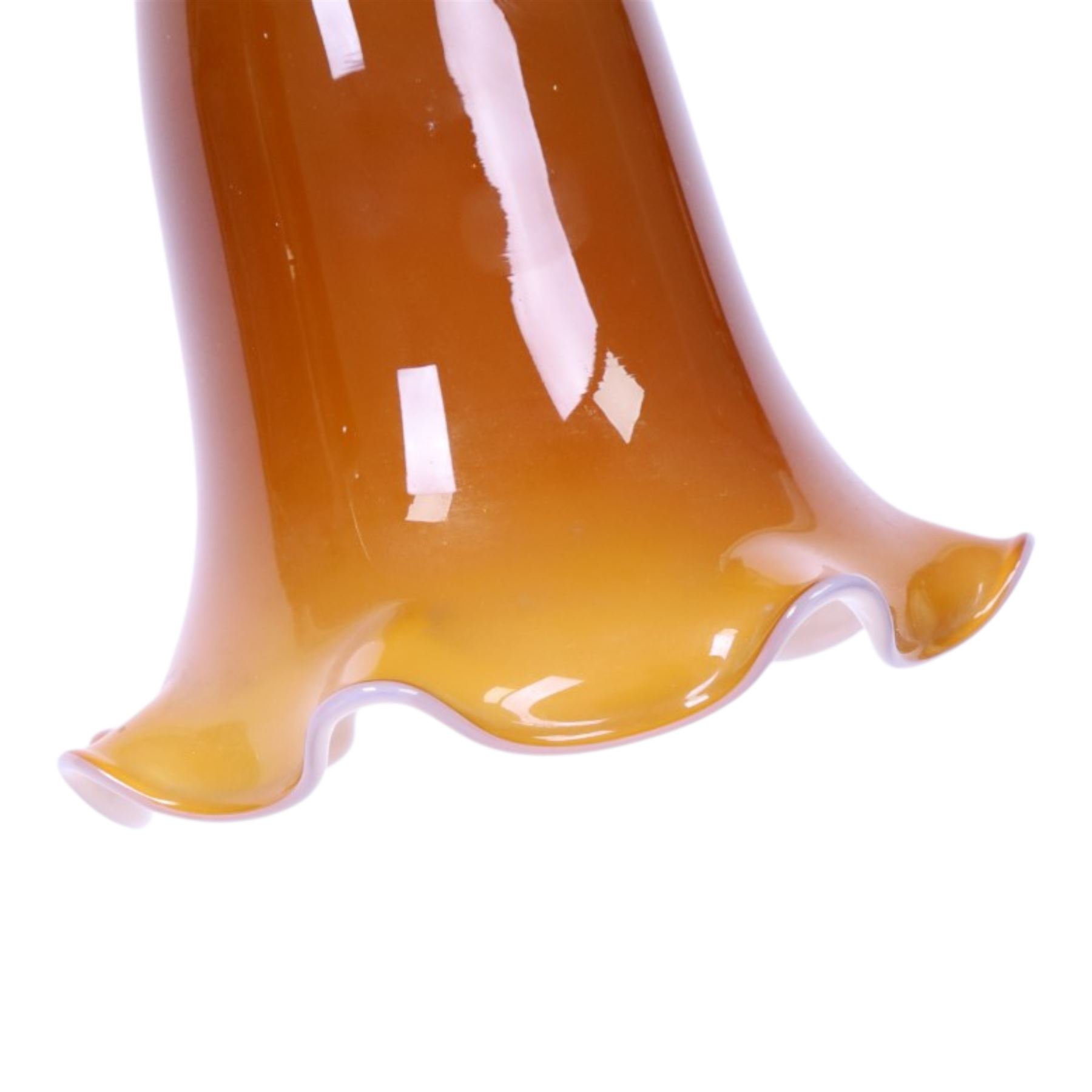 John Dugdill, early 20th century brass angle poise desk lamp, circa 1930's, with daisyhead joints and amber coloured lampshade, upon a circular wooden base 