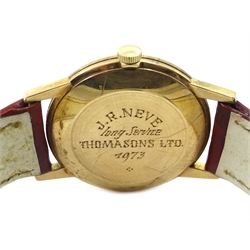  9ct gold gentleman's Mondia presentation manual wristwatch, boxed with guarantee  
