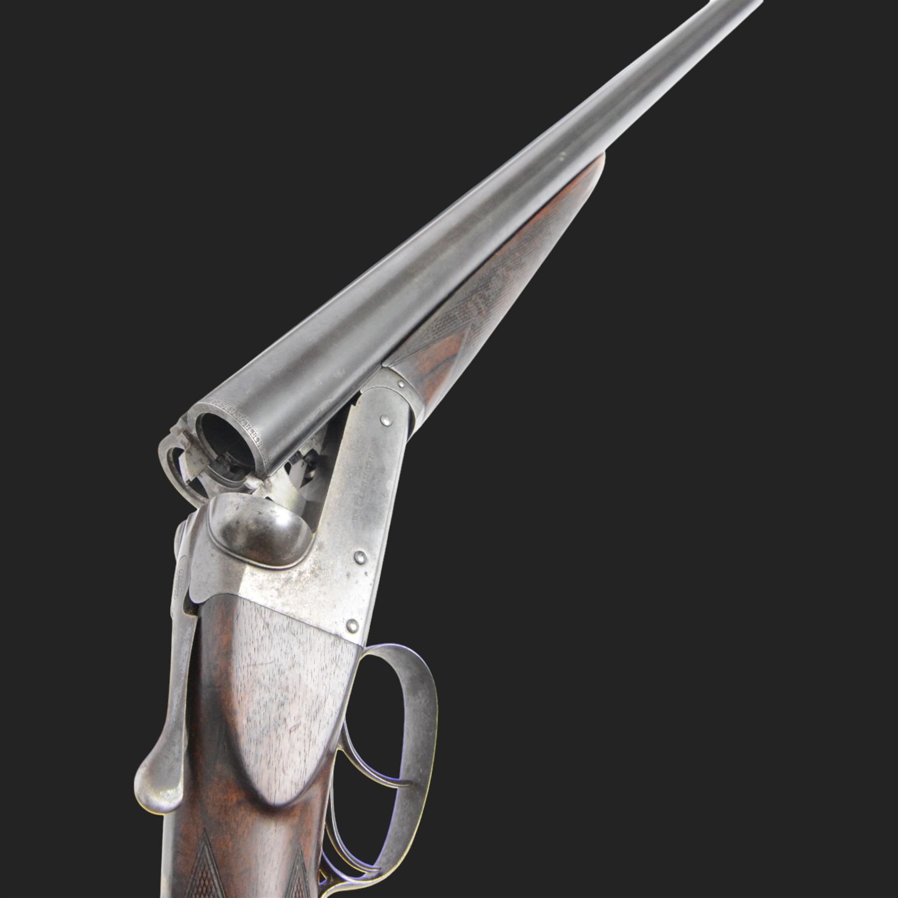 William Cashmore 12 bore, double trigger, boxlock ejector side by side double barrel shotgun with 71cm (28