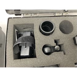 Two Nite-Site add-on kits in hard plastic carrying cases; one with charger