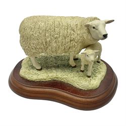 Boarder Fine Arts Textile Ewe & Lamb, H10cm