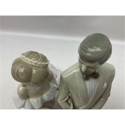 Lladro figure, An Evening Out, modelled as a man and women in evening dress, no 5540, year issued 1988, year retired 1991, H32cm