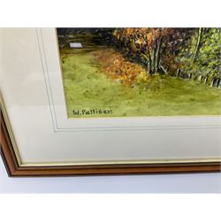 W Palliser (British 20th century): 'Beckhole North Yorkshire Moors' 'Watendlath - Borrowdale' and 'Windermere from Queen Adelaide's Hill', set three watercolours signed, titled vers0 31cm x 41cm (3)