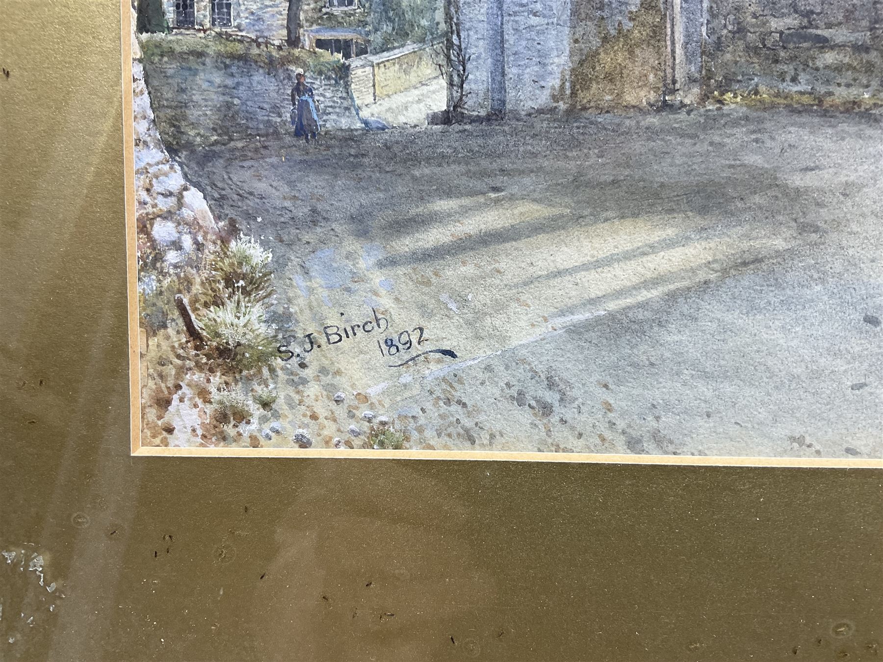Samuel John 'Lamorna' Birch (British 1869-1955): St Wilfrid's Church - Halton-on-Lune, Lancaster, watercolour signed and dated 1892, 25cm x 37cm 
Notes: in 1892 Birch moved to the Cornish village of Lamorna where he adopted the nickname 'Lamorna Birch' - the present watercolour is an early example of his work before the move.