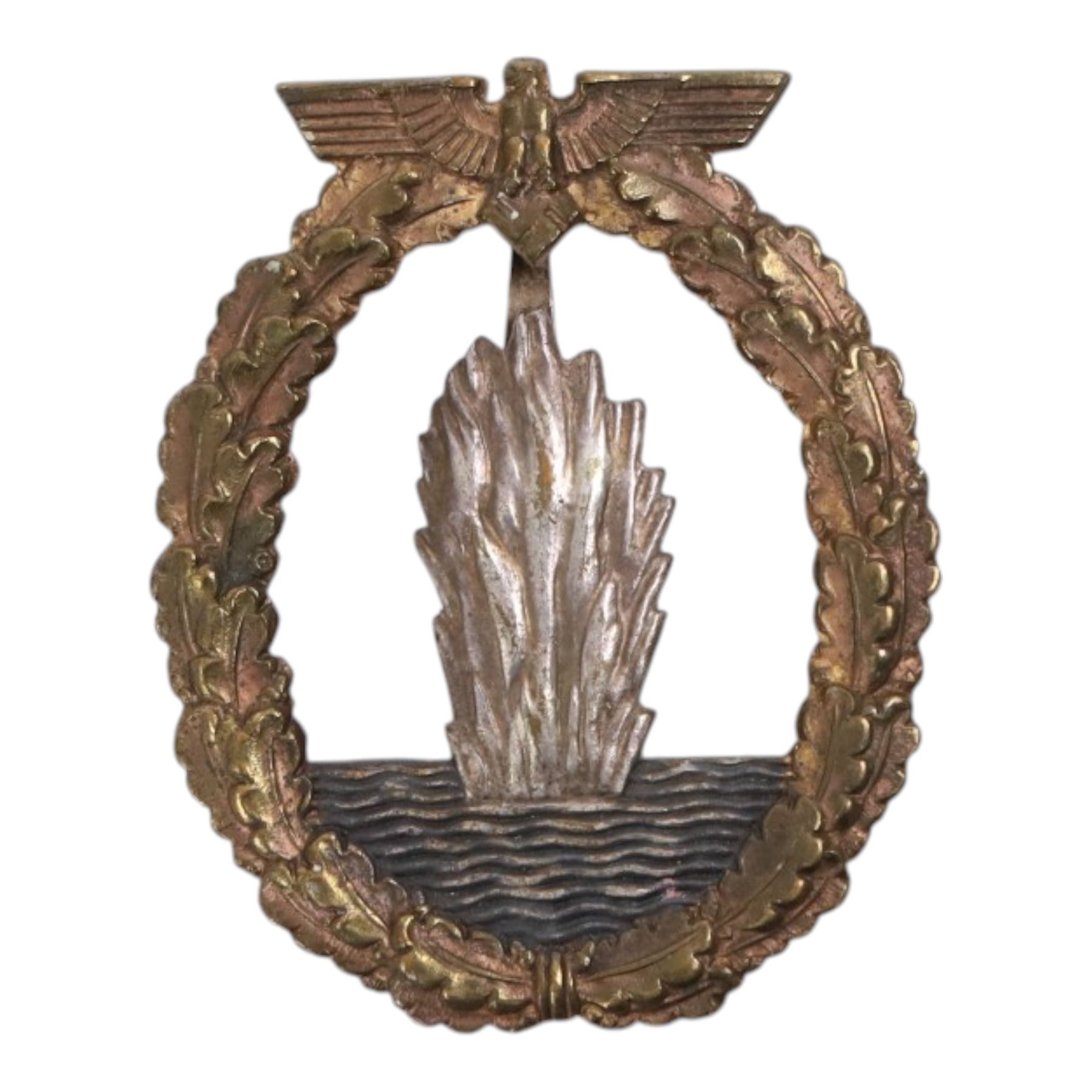 WWII German Third Reich Mine Sweeper badge, H6cm