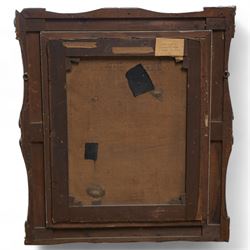 Wyatt Pratt (British early 19th century): 'Portrait of Marie Benson née Scott', Wearing a Black Gown with Lace Bonnet and Collar, oil on canvas unsigned, inscribed and dated 1835 on label verso 75cm x 62cm 
Provenance: bequeathed to Colonel Sackville Hamilton