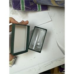 Collection of Wimbledon tennis memorabilia, including towels, programs, mugs, t-shirt, keyrings, ephemera etc