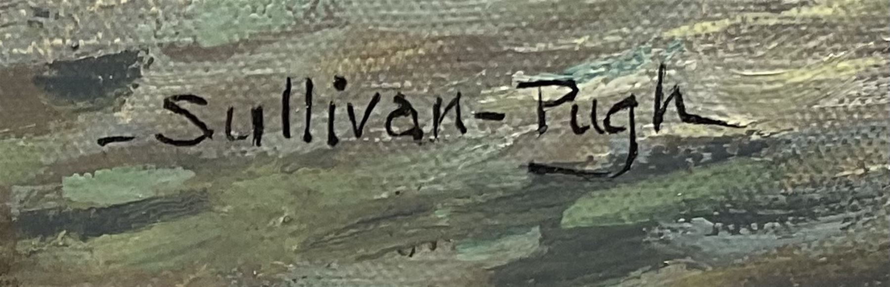 Norbert Sullivan Pugh (British 20th century): Cornish Harbour, oil on canvas signed 34cm x 44cm