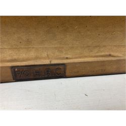 After Isaac Cruikshank (British 1756-1810): 'The Jocose Prisoner & Honest Cryer NB a Joke May be Carried Too Far' and 'Going on a Circuit as Recommended in Sherry's Plan of Economy', pair engravings with hand colouring pub. 1801 & 1803, branded stamps for the Home Brewery, Nottinghamshire verso 25cm x 37cm (2) 
Notes: Home Brewery Co. Ltd, Mansfield Road, Daybrook, Nottinghamshire, registered in August 1890 to acquire a business formerly owned by John Robinson. Acquired by Scottish & Newcastle Breweries Ltd in July 1986 with 447 public houses; brewery closed by Scottish Courage in 1996.