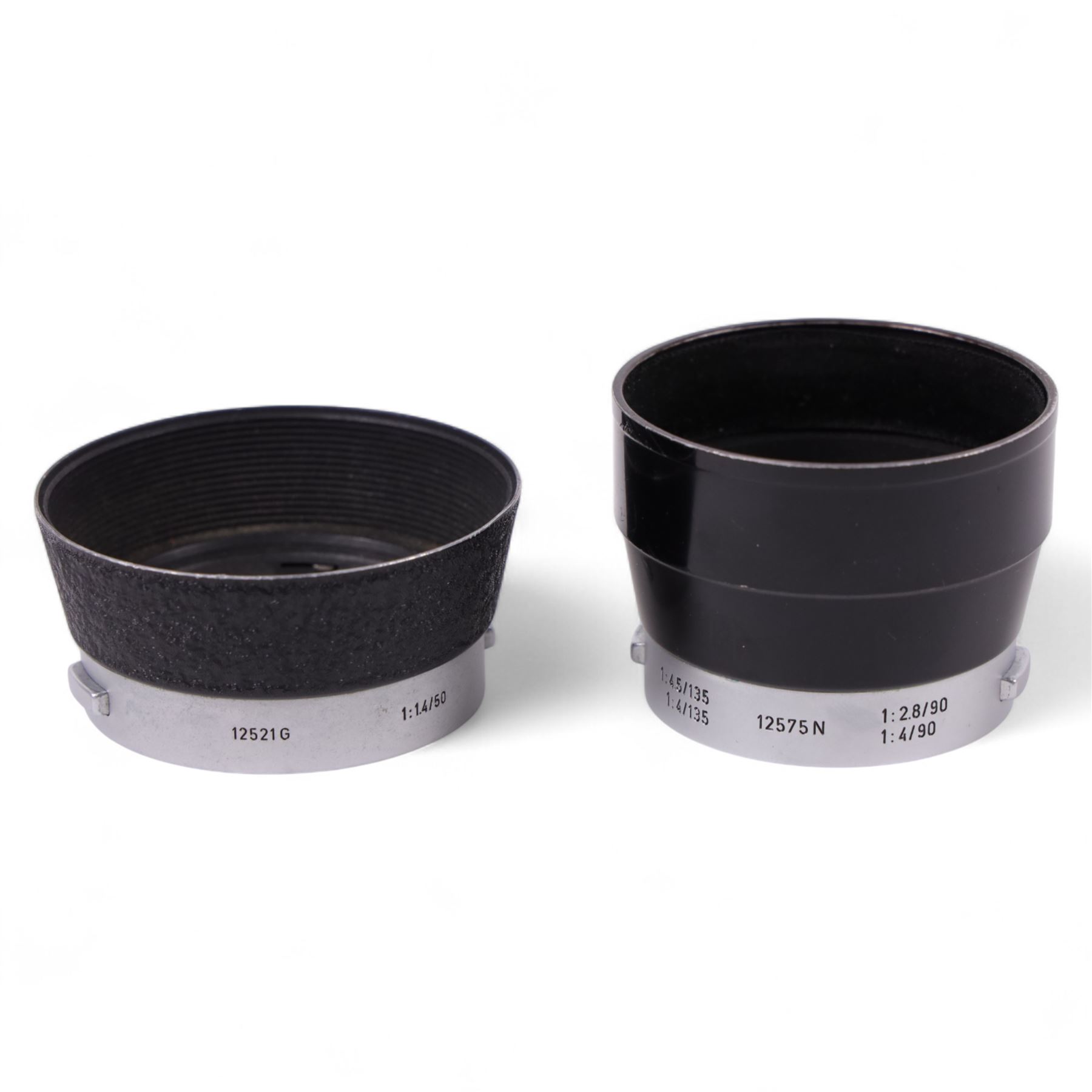 Leica DBP M3 35mm rangefinder camera body, serial no. 1038356, circa 1961, in chrome finish, housed in brown leather Leica case, with a Leitz Wetzlar Sunnilux 1:1.4/50 lens serial no. 1845148, Leitz Wetzlar Elmar 1:4/135 lens serial no. 1825980, 12575N hood, 12521G hood, Leica Meter MC serial no. 99015, Sunpak Auto28 SR Thyristor, Linhof 3 Way Pan tripod, and a Toshiba PE-1 Linear Exposure meter, all housed in an Original Benser Everready Case, most items with instruction booklets 