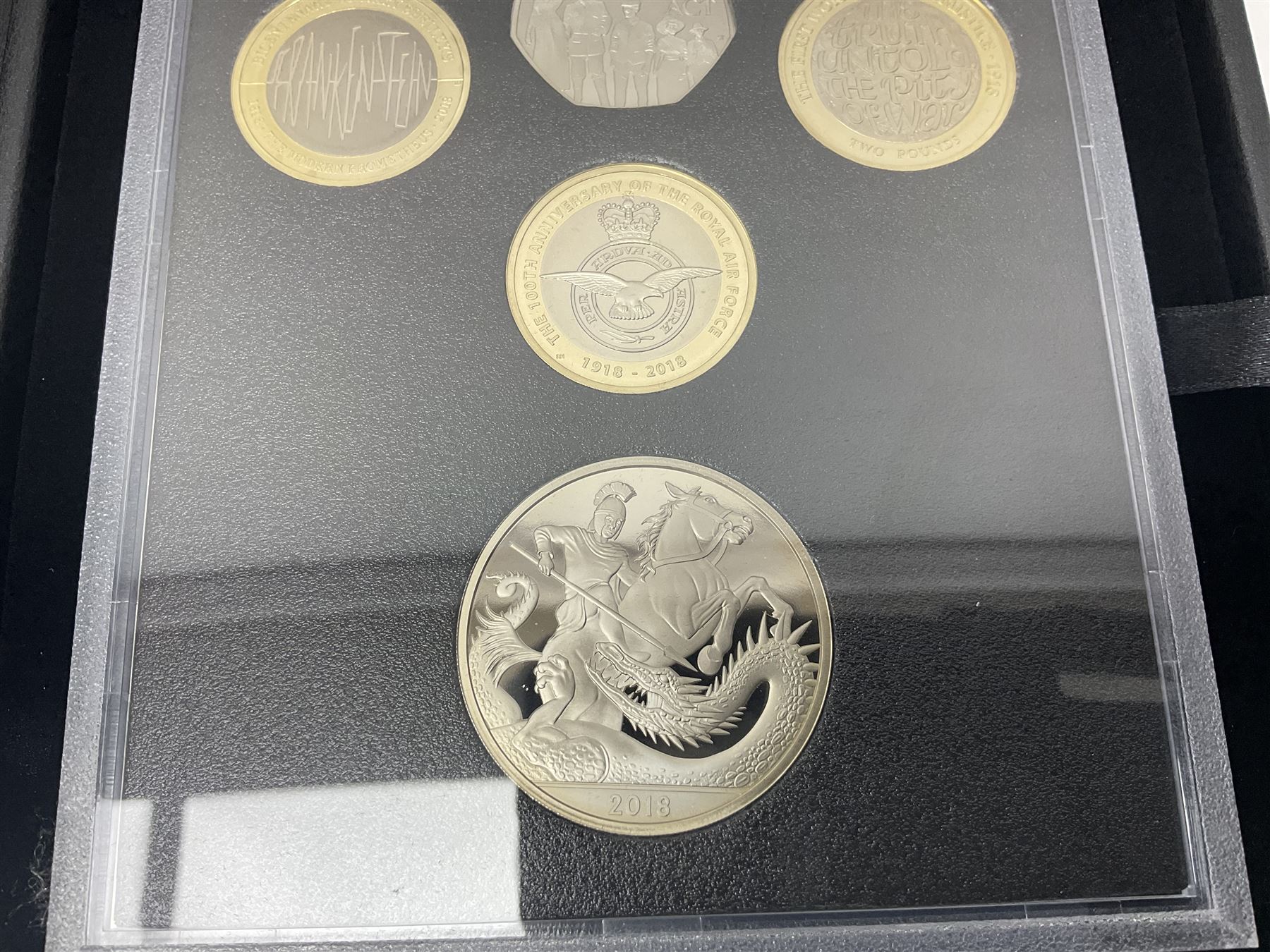 The Royal Mint United Kingdom 2018 proof coin set collector edition, cased with certificate