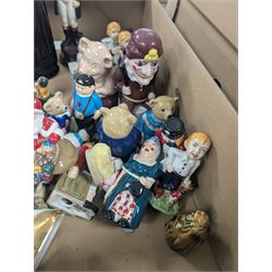 Wade figures, including Punch, RIP Judy, House of Brick, etc