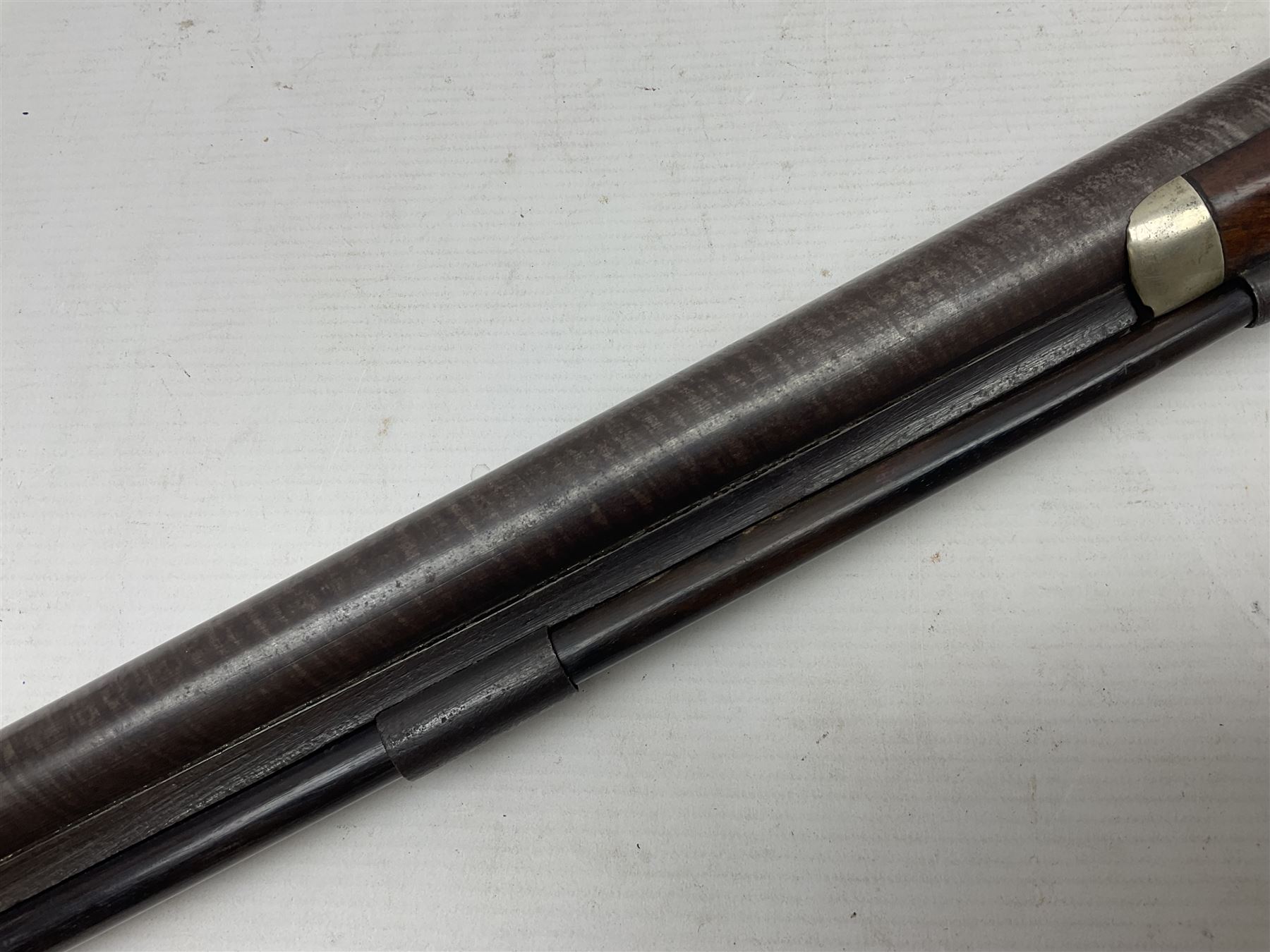 19th century W. Murcott of London 12-bore single barrel back-action percussion 'cripple stopper' sporting gun, with 58.5cm(23