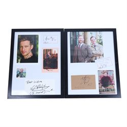 Collection of James Herriot books and memorabilia, to include first edition 'James Herriot's Yorkshire' signed by Christopher Timothy, first edition 'James Herriot's Yorkshire Revisited' signed by Herriot's children Jim and Rosie, framed montages signed by Channel 5 series actors, and others
Notes: Christopher Timothy played James Herriot in BBC 1's 1978 series 'All Creatures Great and Small'.
