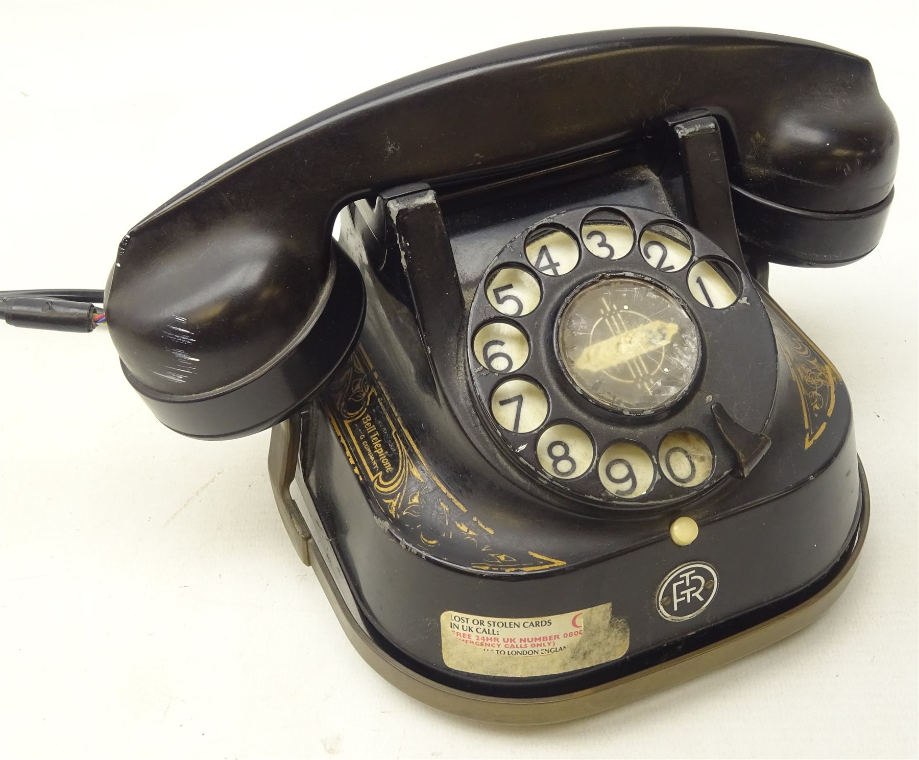 Bell Telephone Manufacturing Co. Belgium turndial telephone with