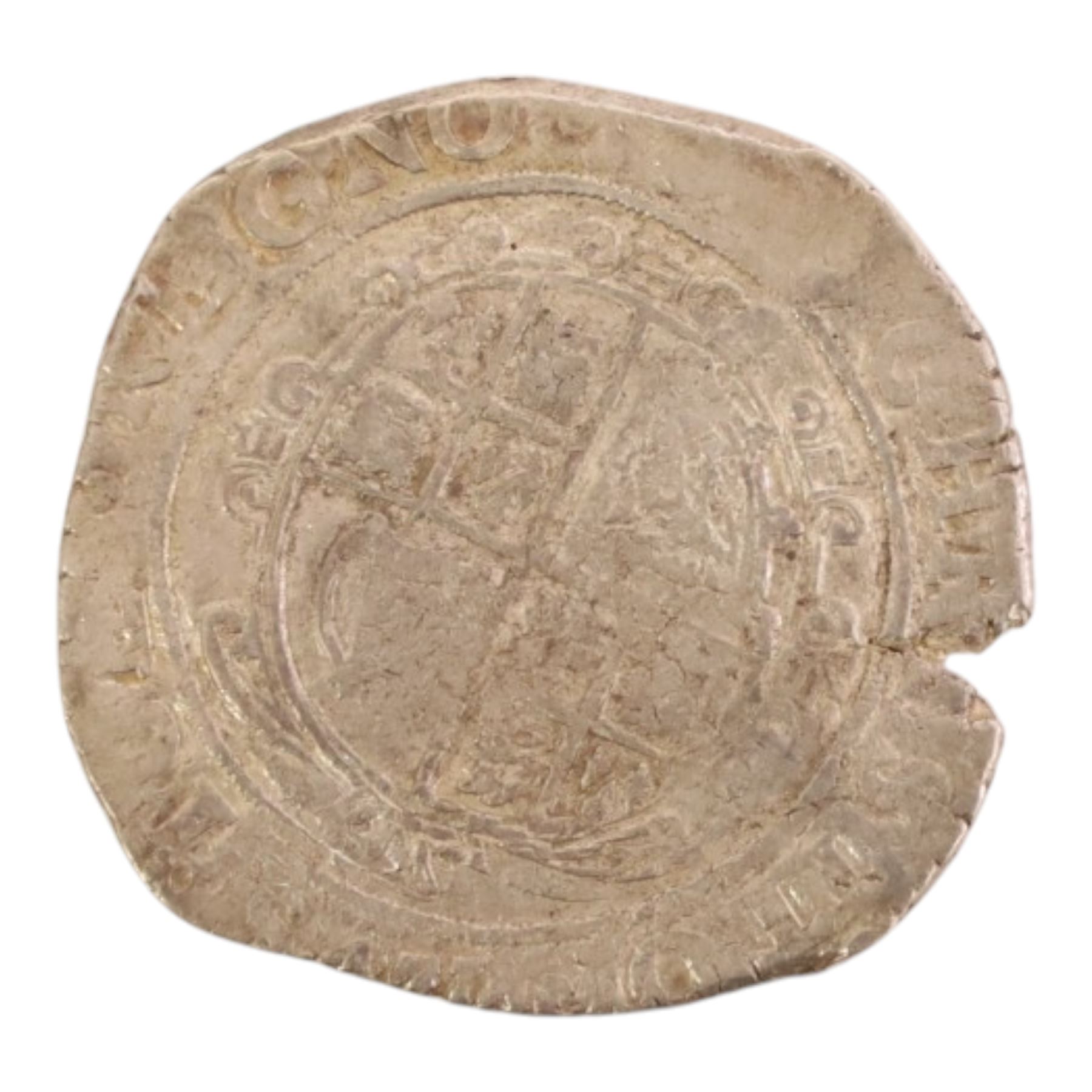 Charles I silver half crown coin