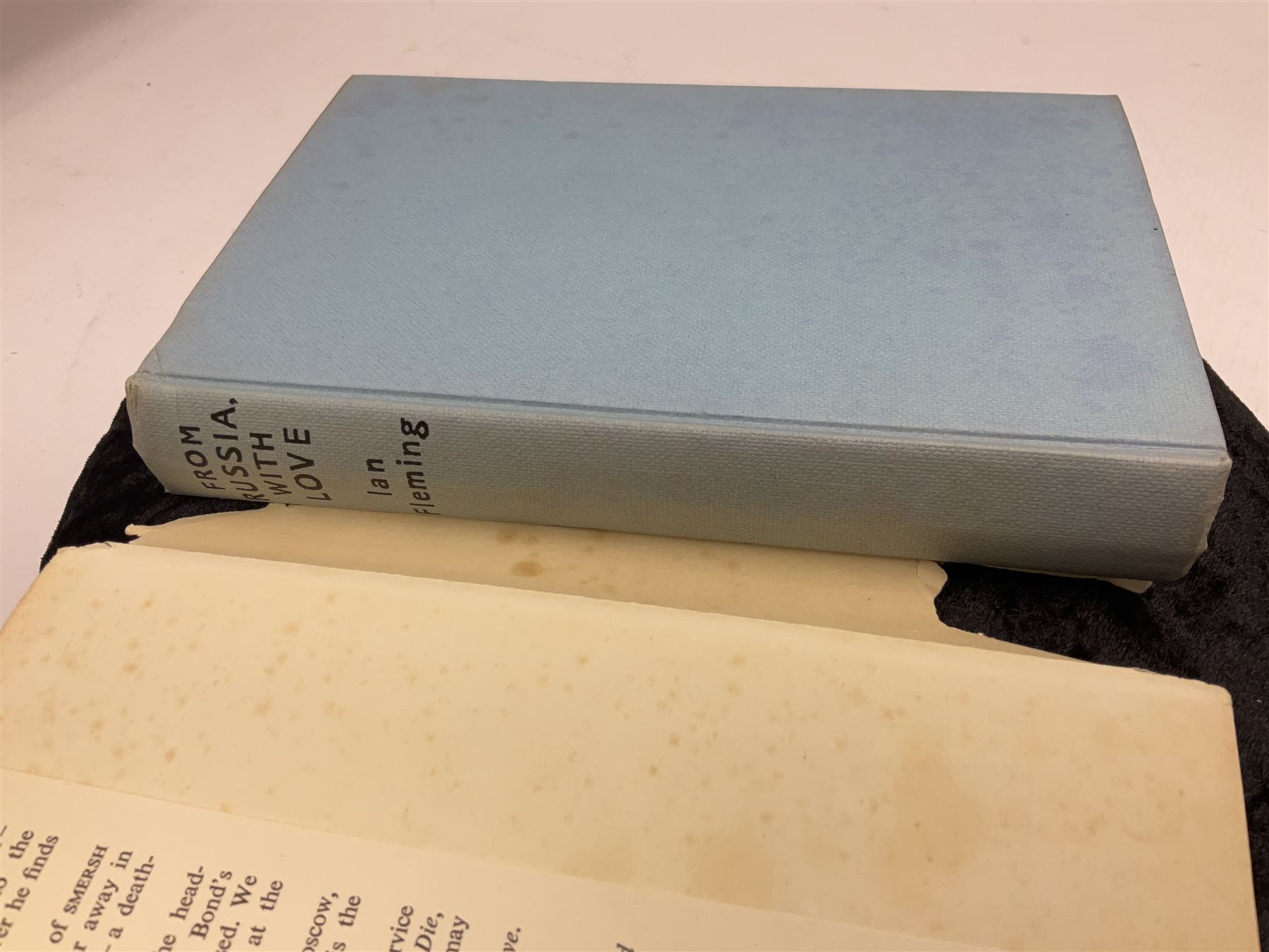 Ian Fleming: Octopussy and The Living Daylights. 1966 First edition with dustjacket; together with From Russia With Love. Book Club edition with dustjacket (2)