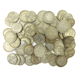  Quantity of Great British pre 1947 silver coins, total weight 750 grams  