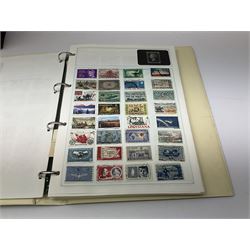Great British and World stamps, including Queen Elizabeth II GB, Brazil, France, Portugal, Spain, United States of America etc, housed in various albums and stockbooks, in one box