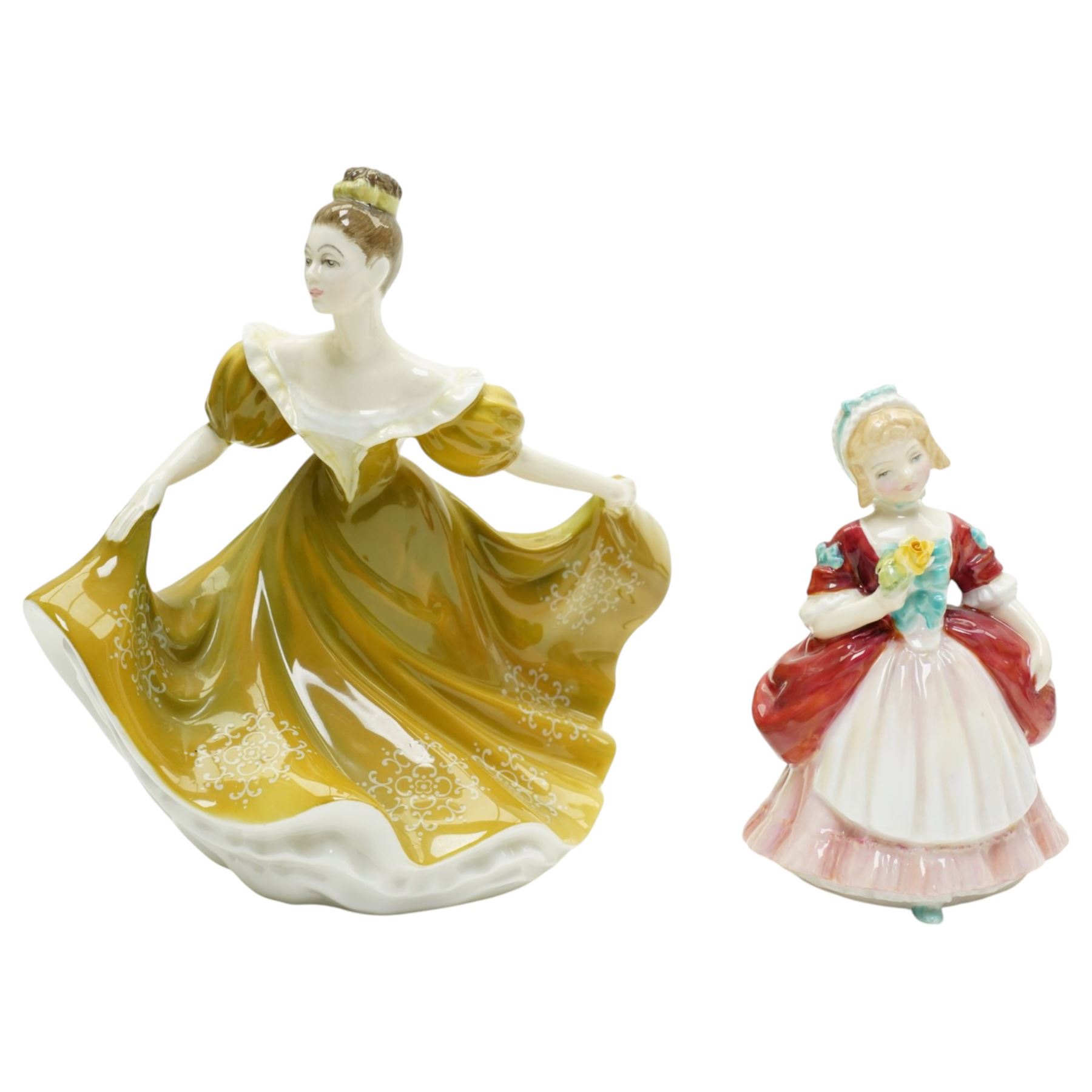 Five Royal  Doulton figures comprising Lynne HN2329, Leading Lady HN2269, Summer Rose HN3309, Coralie HN2307 and Valerie HN2107 (5)