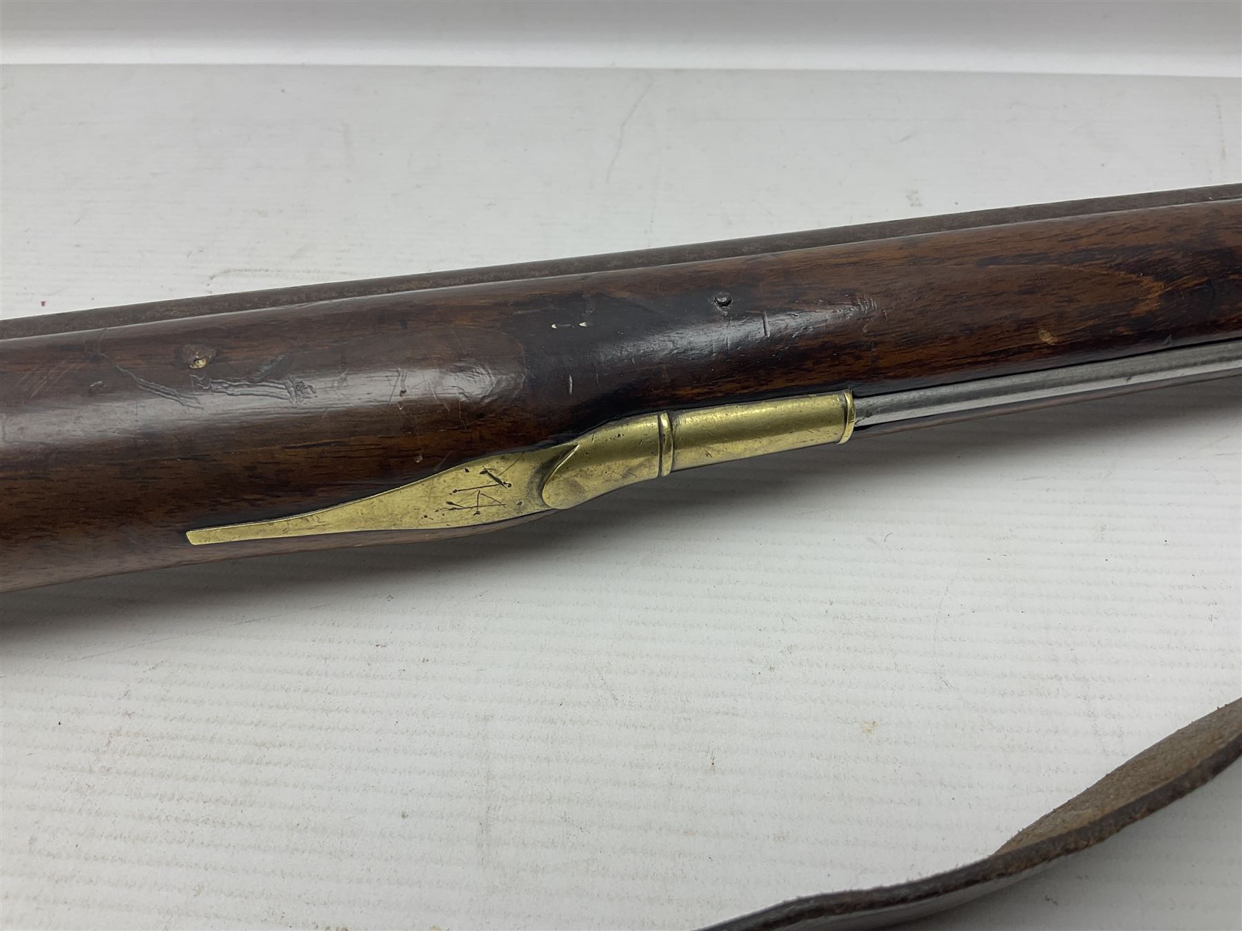 Early 19th century Brown Bess .75cal. flintlock musket, the 96.5cm(38